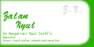 zalan nyul business card